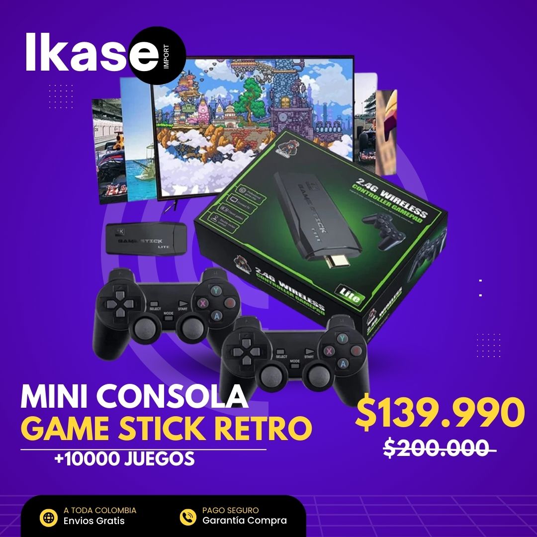 🎮 Mini Consola Retro Game Stick: ¡Más de 10,000 juegos en un solo dispositivo! 🕹️